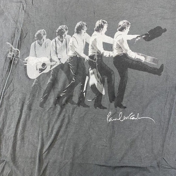 Paul McCartney Graphic Music Tee Thrifted Vintage Style Size XL - Picture 2 of 9